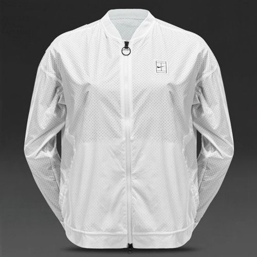 Nike Court Bomber Jacket White/Black for Women